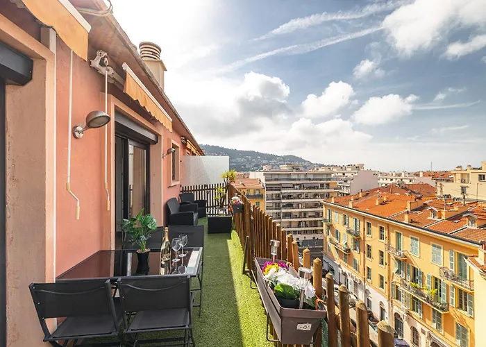 Open Sky Terrace Lage 1 Bdr & Parking * Nizza