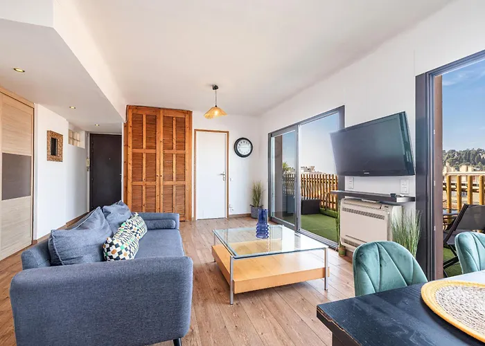 Open Sky Terrace Lage 1 Bdr & Parking * Nizza